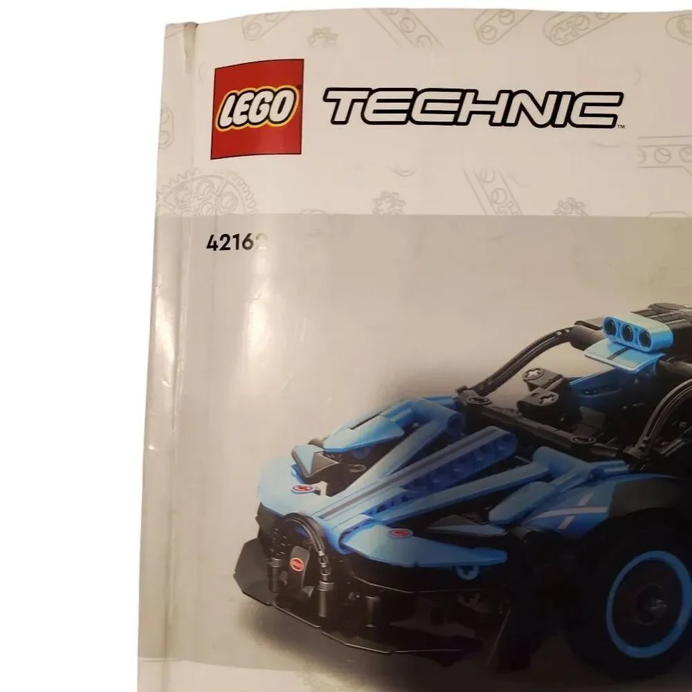 Lego Technic 42162 Bugatti Agile Blue Instruction manual only